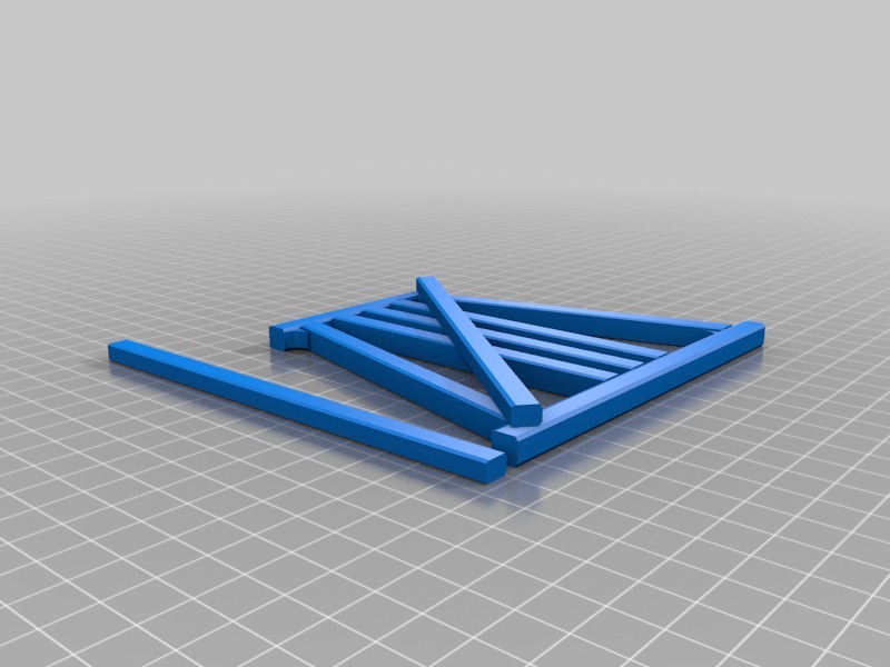 Simple Model Train Trestle Bridge Bent - Tréteau simple pour modelisme ferroviaire