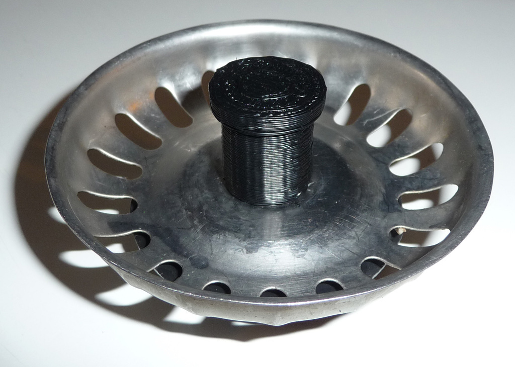 Sink plug knob