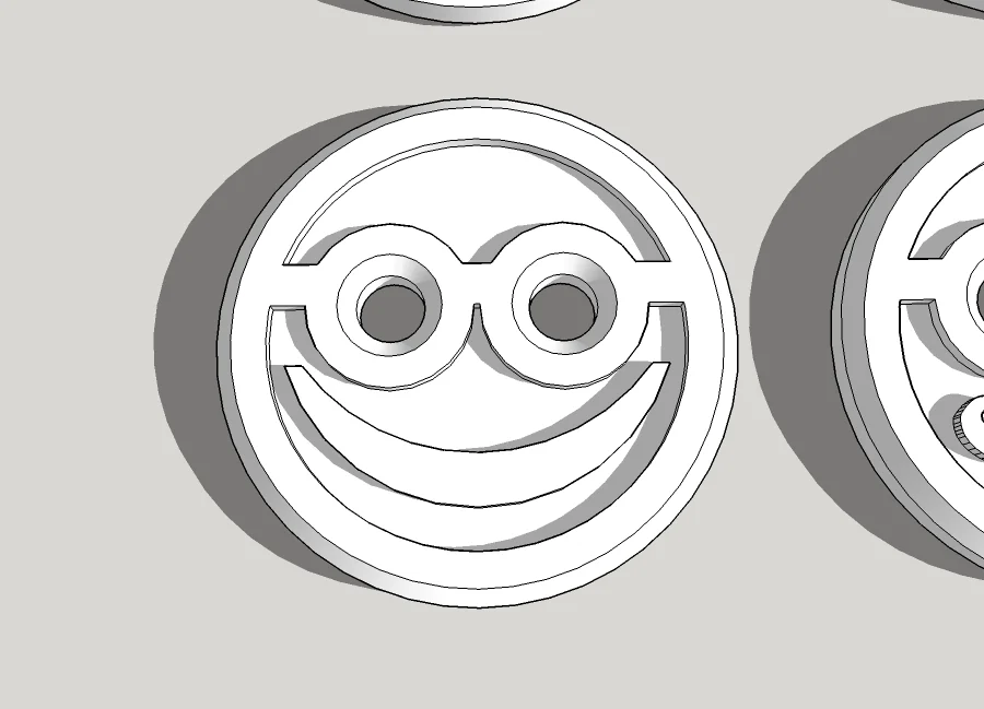 Happy Nerd Shirt Button