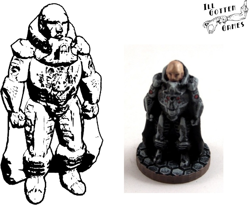 Praetor Kail, 54mm and 28mm Miniature