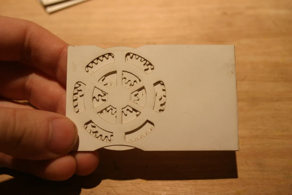 Planetary gear calling card