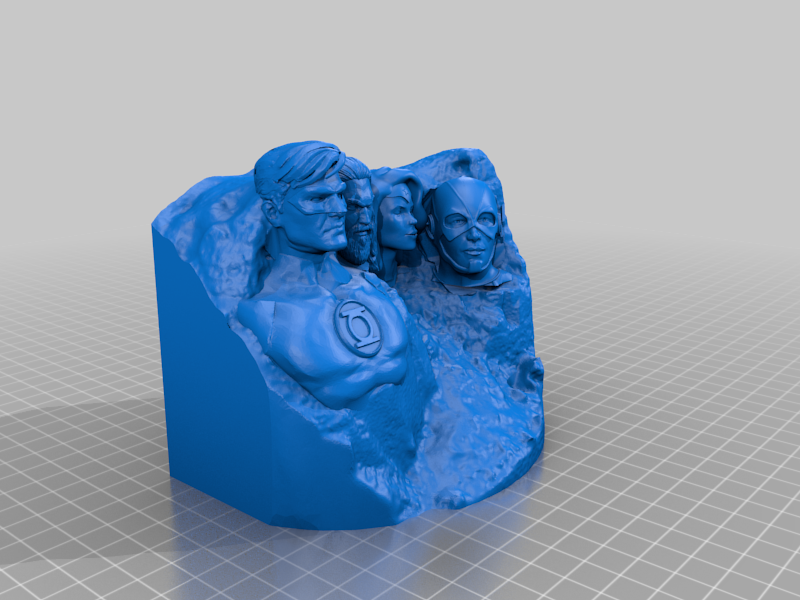 Justice League Mt Rushmore