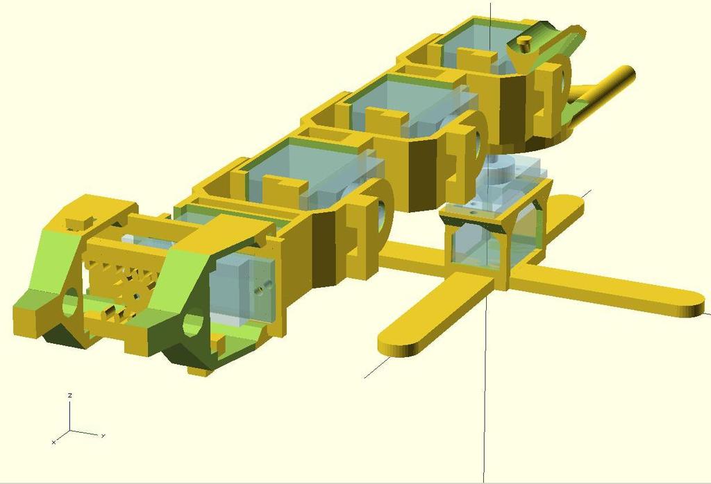 OpenScad Micro Servo Robot Arm