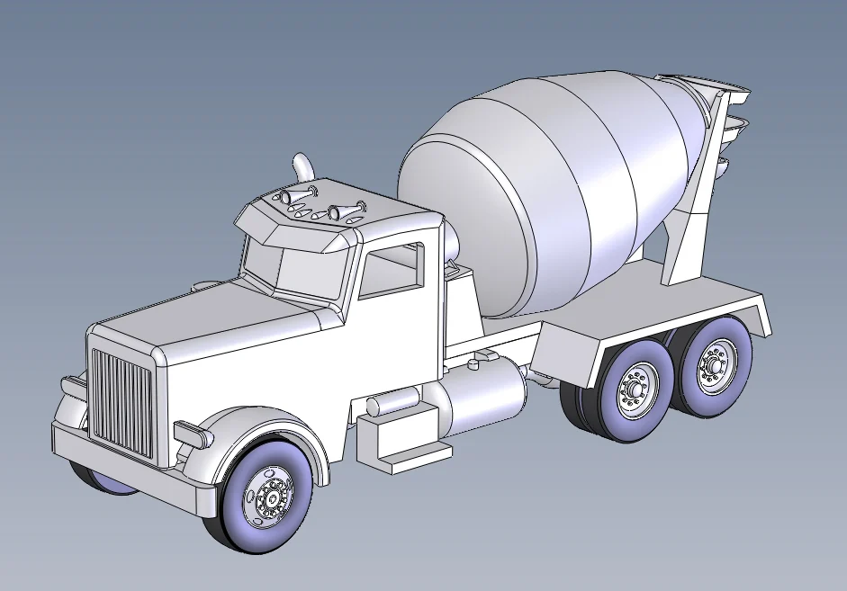Cement Truck HO Scale