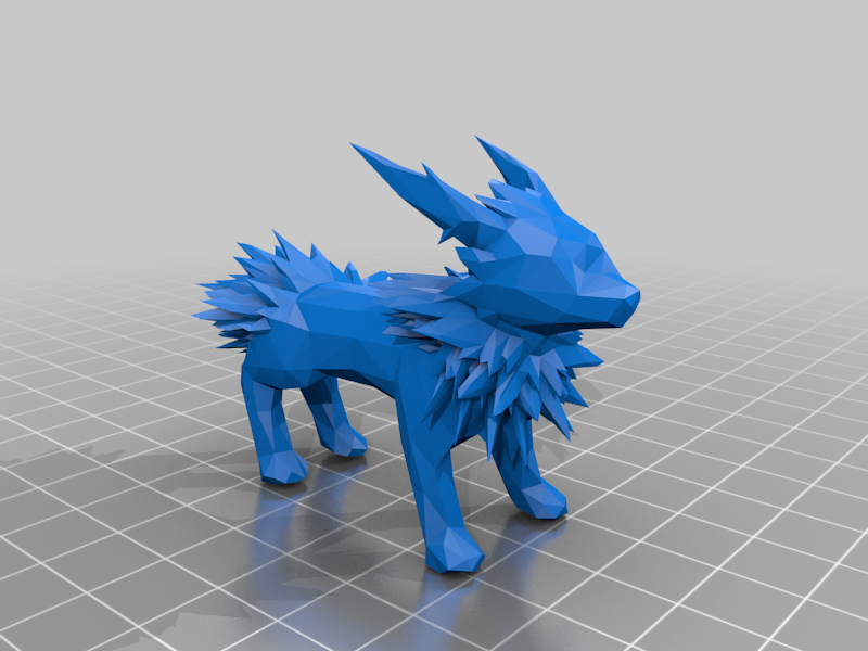 Complicated Low Poly Jolteon- Pokemon