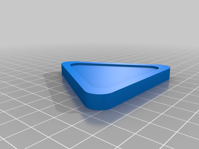 Triangular air hockey puck