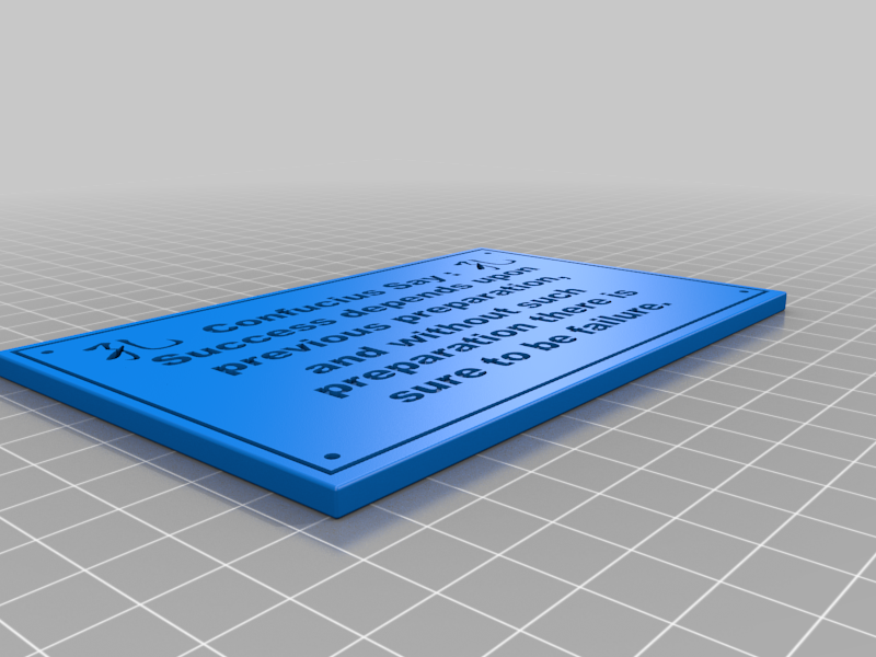 Confucius Say Plaque 6
