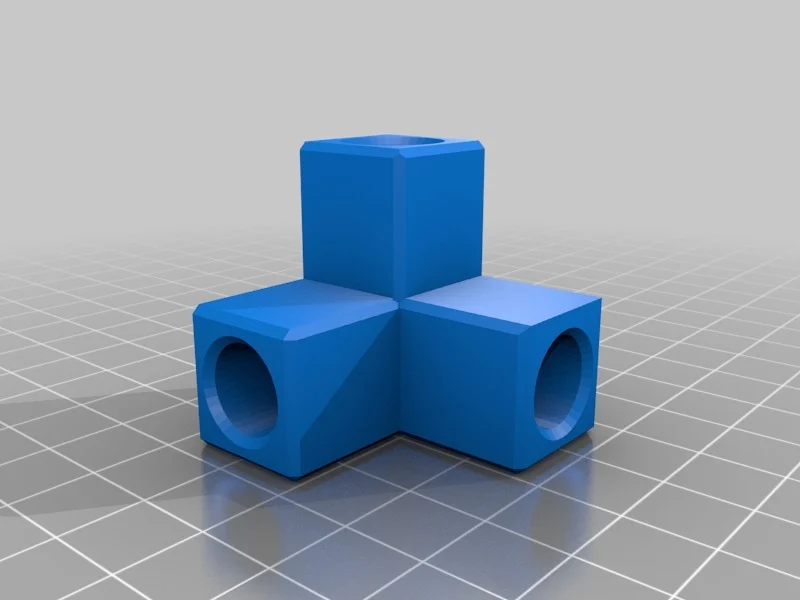 3-Way Corner Bracket for 7/16th Dowel Rod