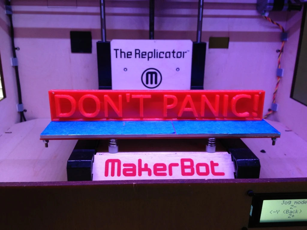 Don't Panic! sign