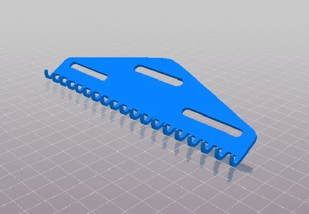 Triangle comb for 9 mm needle spacing knitting machine