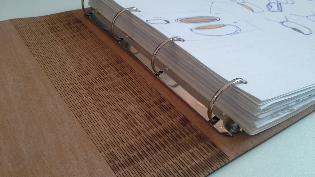 Wooden A3 Presentation Folder