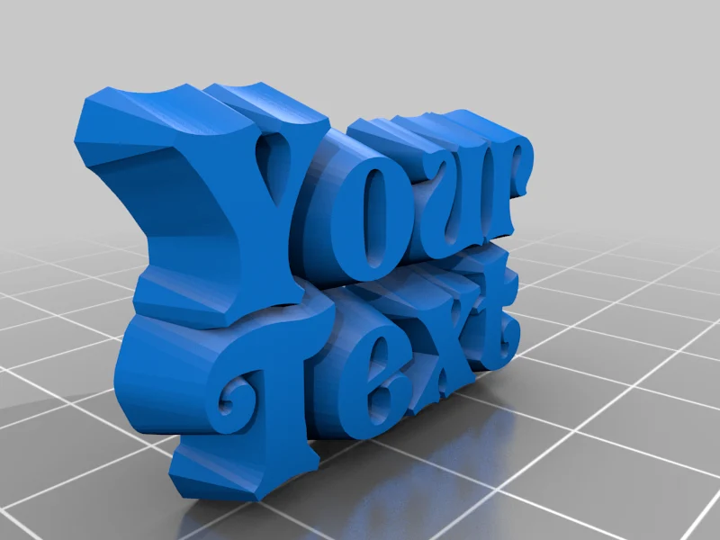 Customizable text