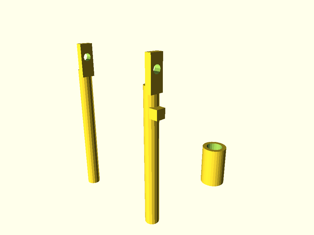 customizable rod elbow connector