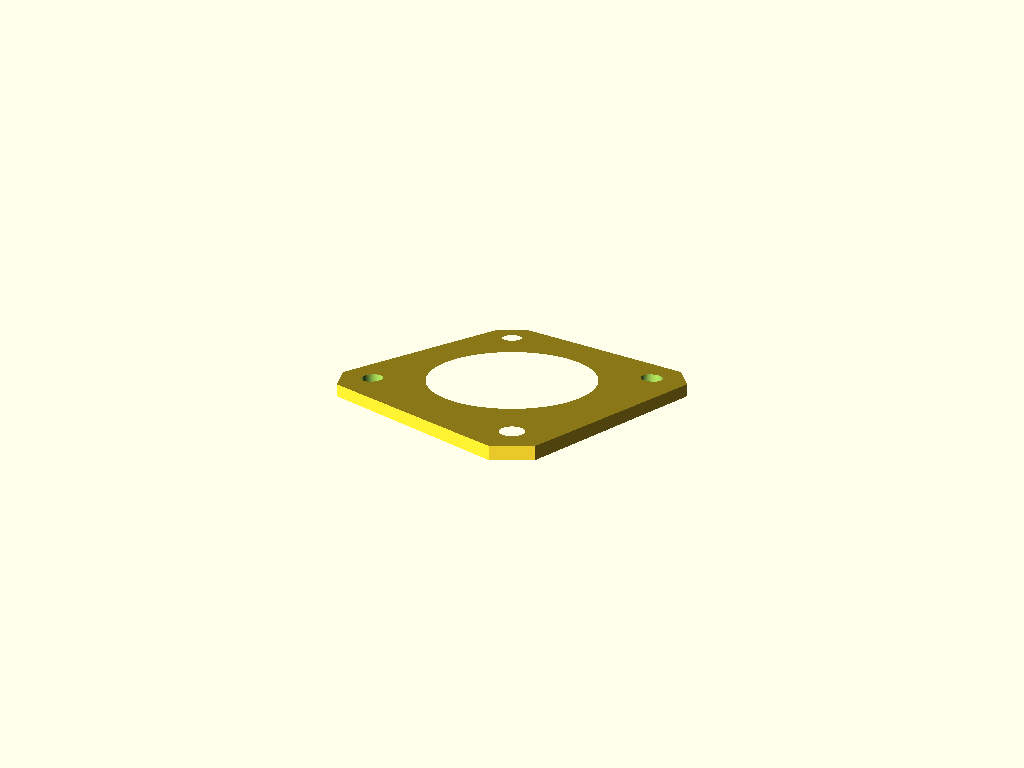 Customisable NEMA17 Spacer Plate