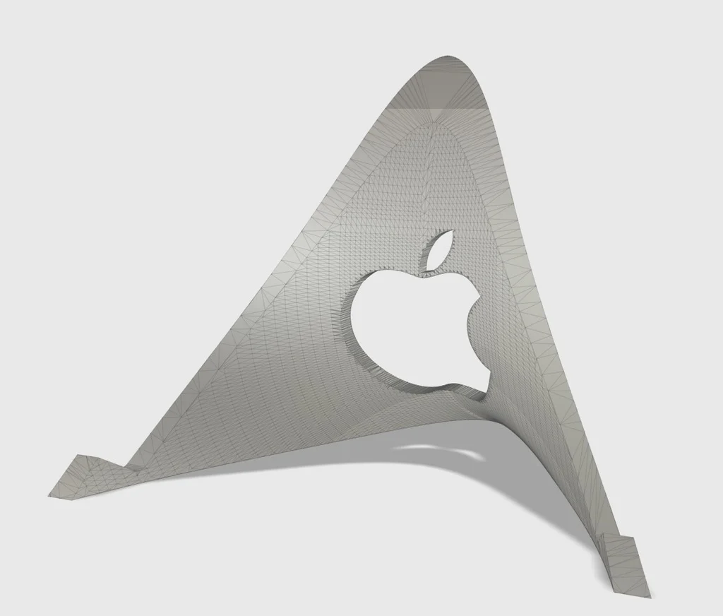 Parabola envelope ipad/tablet stand