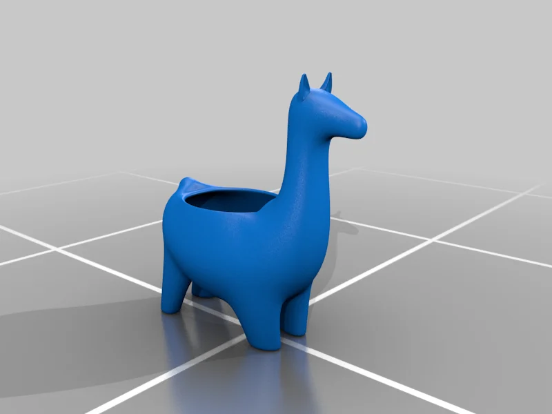 Llama poet - Llama maceta