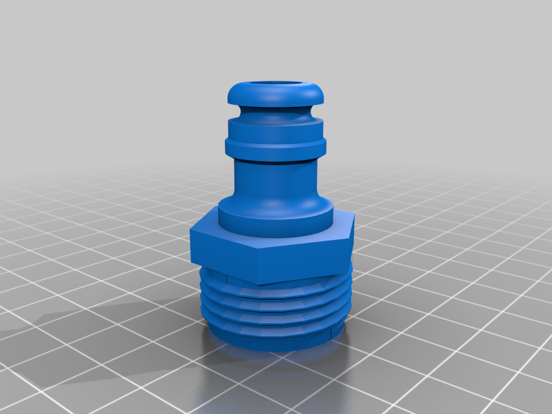 Garden hose quick connect coupler - male to male