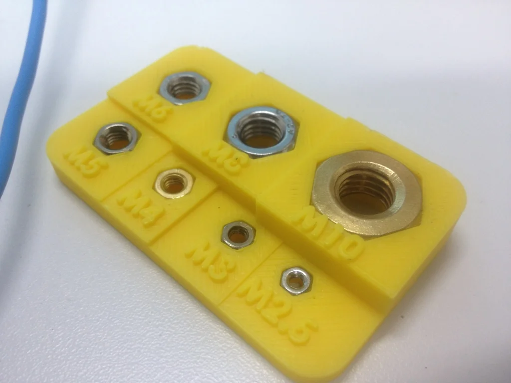 thread gauge card