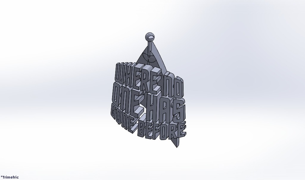 Where no one has gone before - Star Trek Ornament