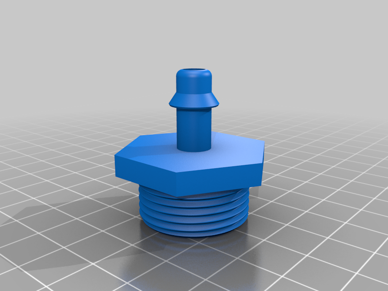 BSP 3/4" to 8mm barb hose adapter