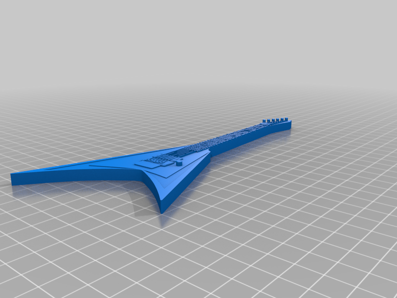 Asymmetric arrow guitar