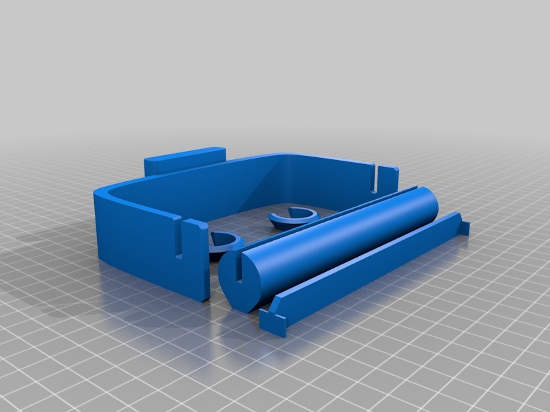 Basic Toilet Roll Holder with Removable Carrier Tube