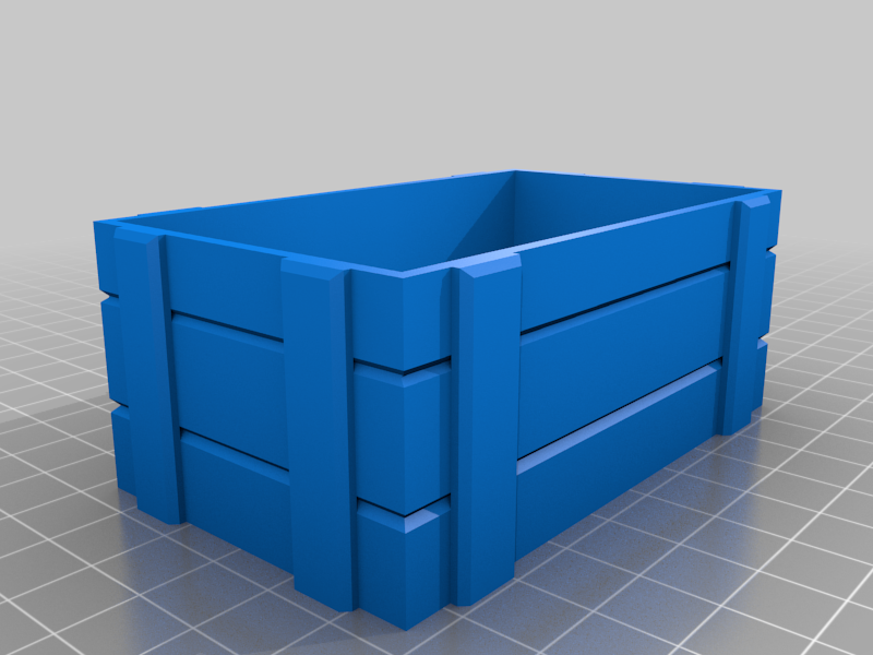 Wooden crate for credit cards