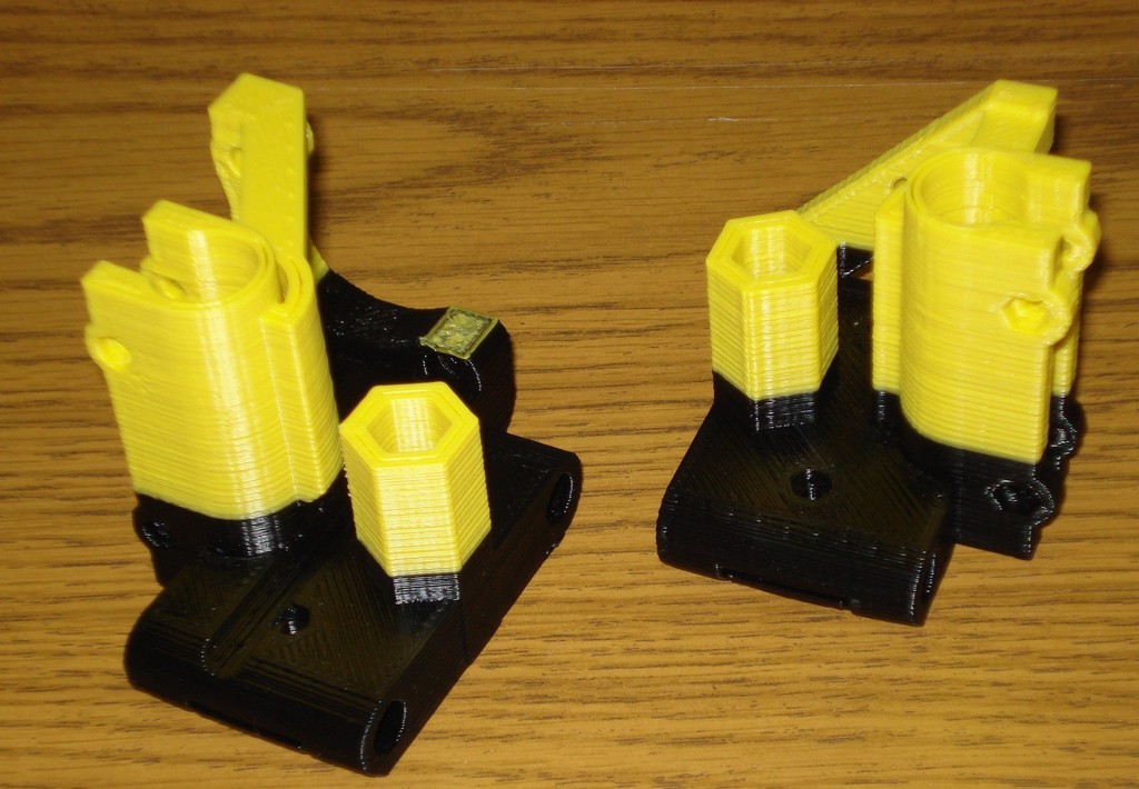 6mm Improved X ends for Prusa with clamped rods