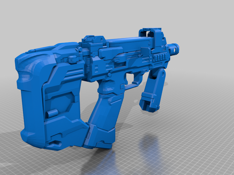 Halo 5 SMG sliced