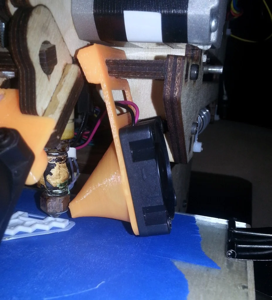Printrbot Simple V2 40mm Fan Mount with Duct