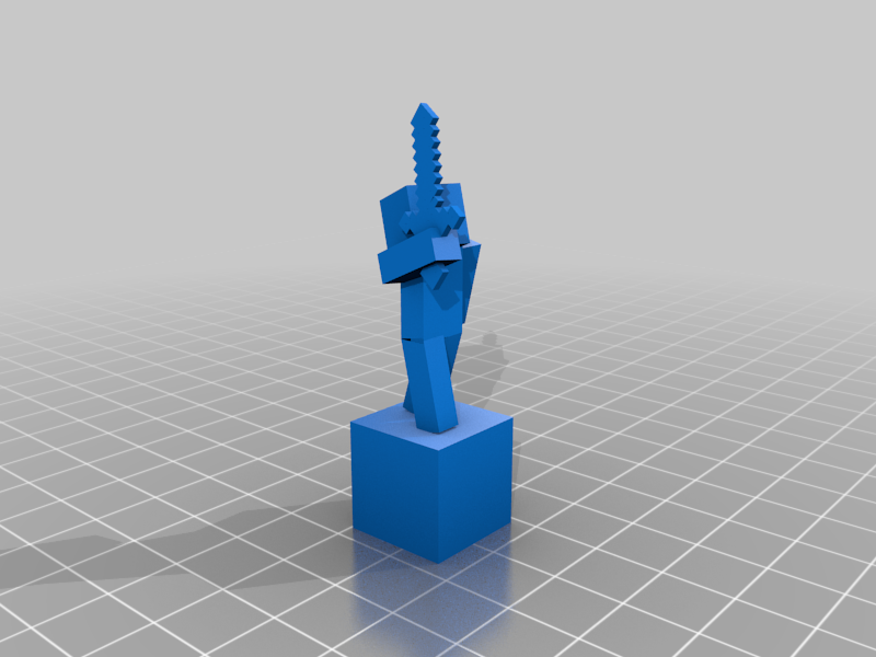 Heroic pose Minecraft statue