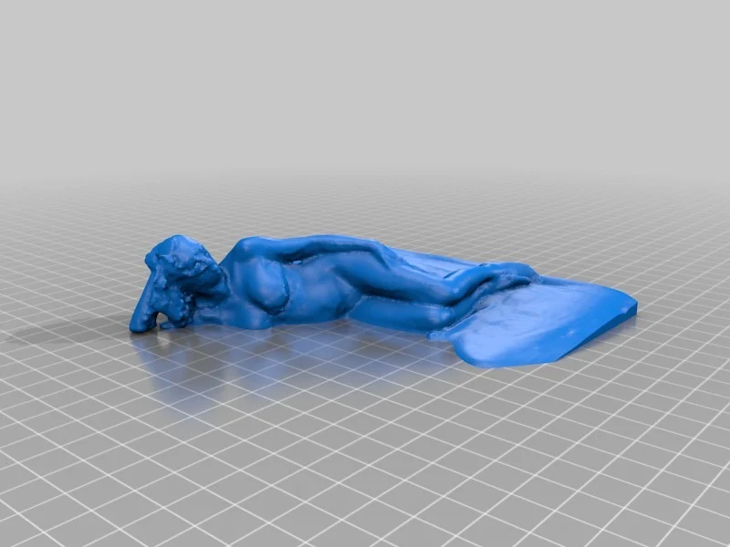 Nude woman on bed