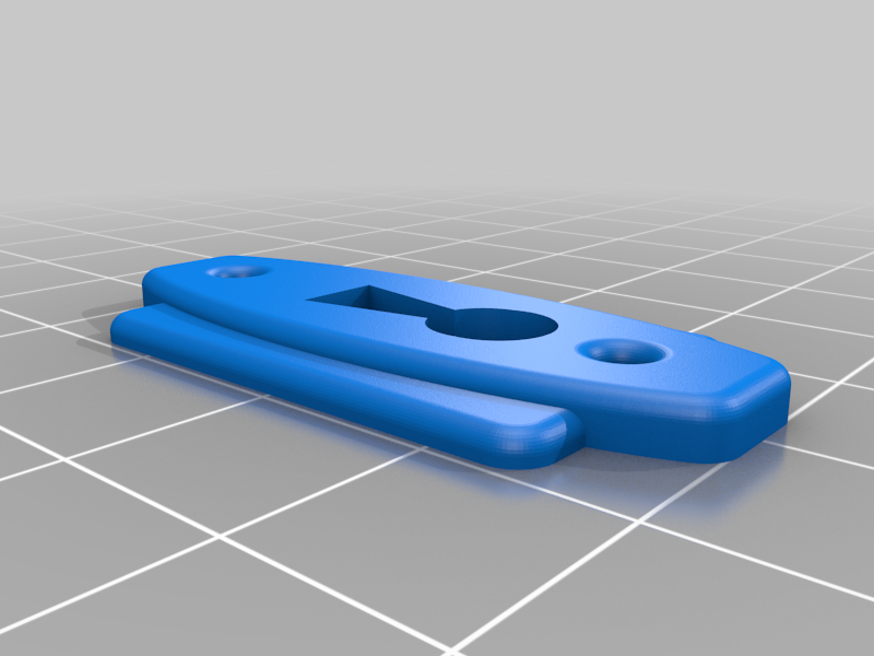 Keyhole plate cover