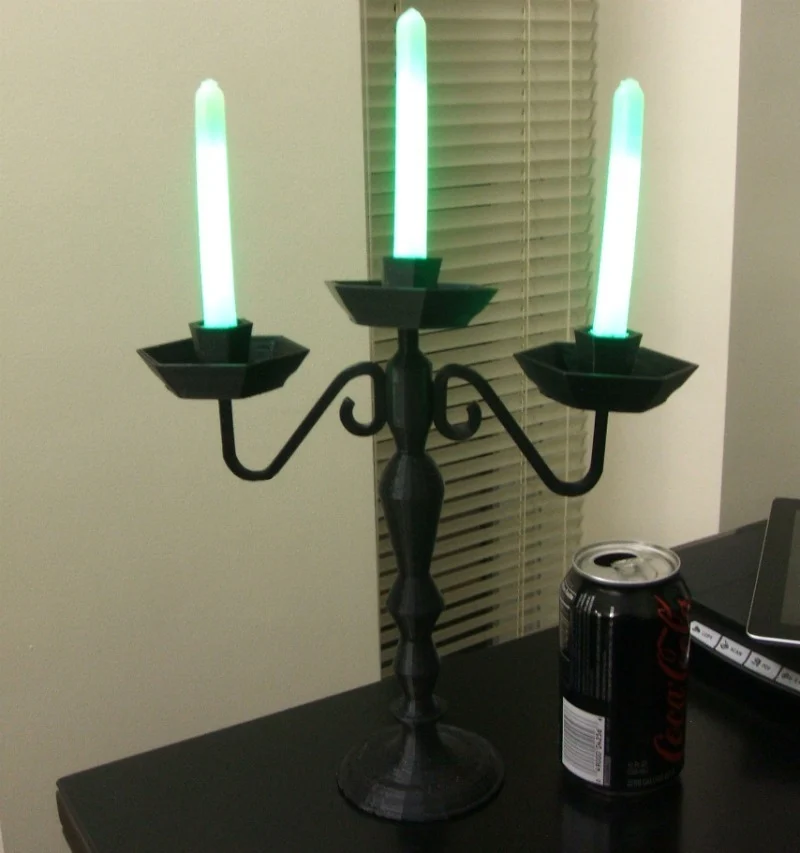 Glow Stick Candelabra