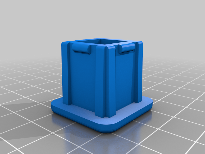 1" Square Tube End Cap