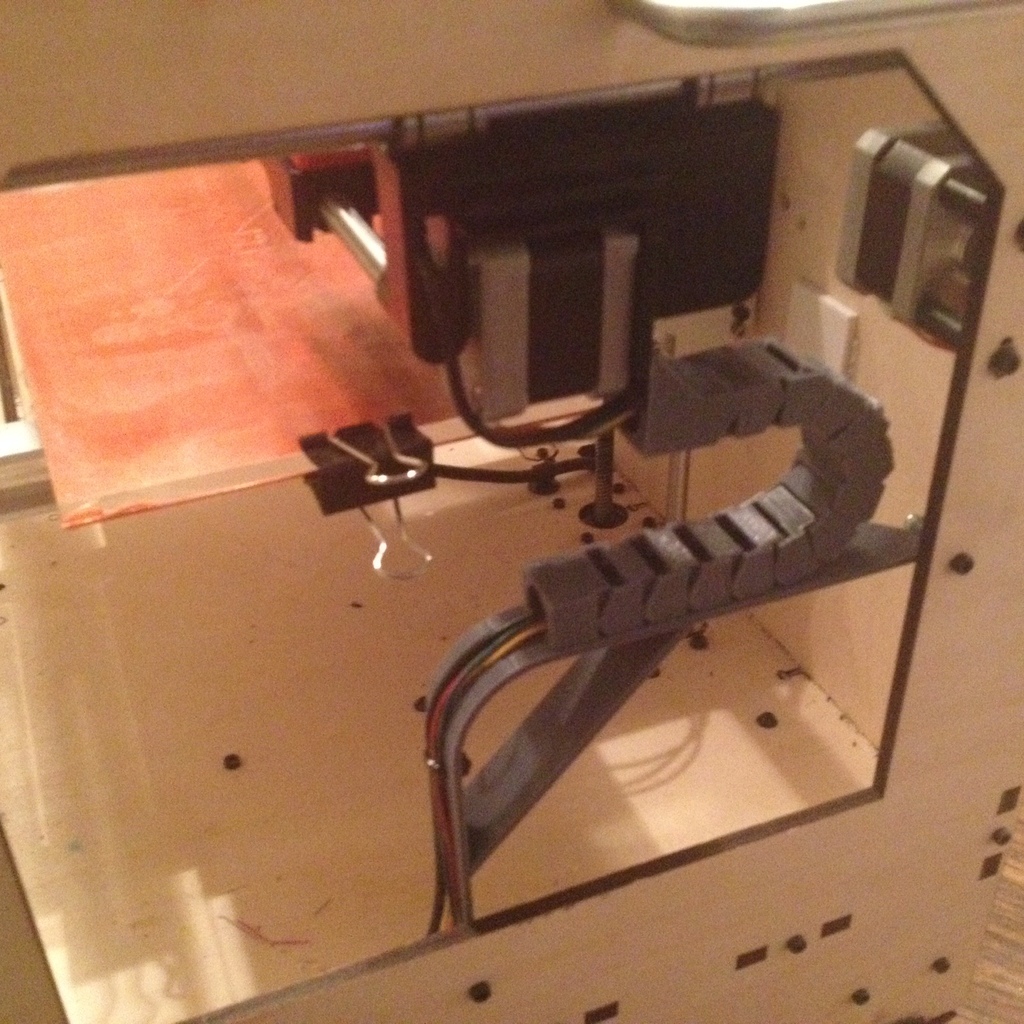 Replicator Dual X Axis Cable Chain With Support Track