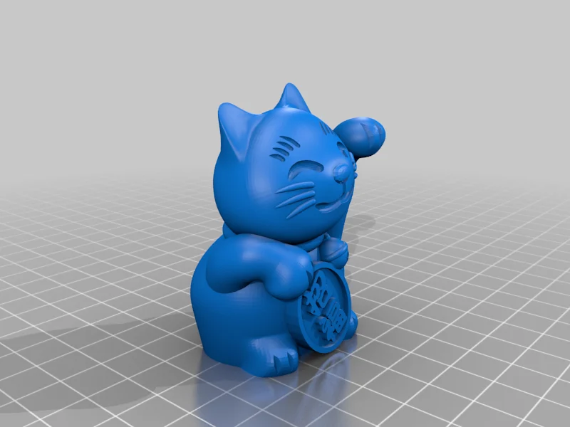 maneki-neko -lucky cat- (solid/filled)