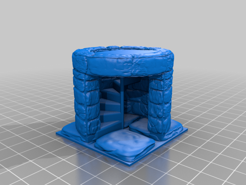 OpenForge 2.0 Mag + Door Full Spiral Stair