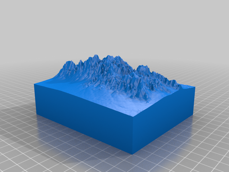 Organ Mountains (from: Terrain2STL)