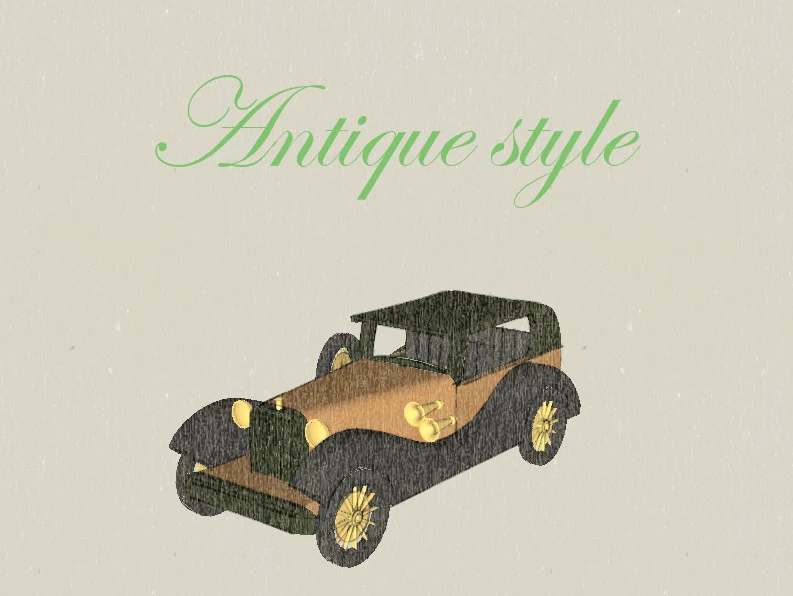 Antique (Vintage) Style Car for #WeLoveCars Collection by whatakuai