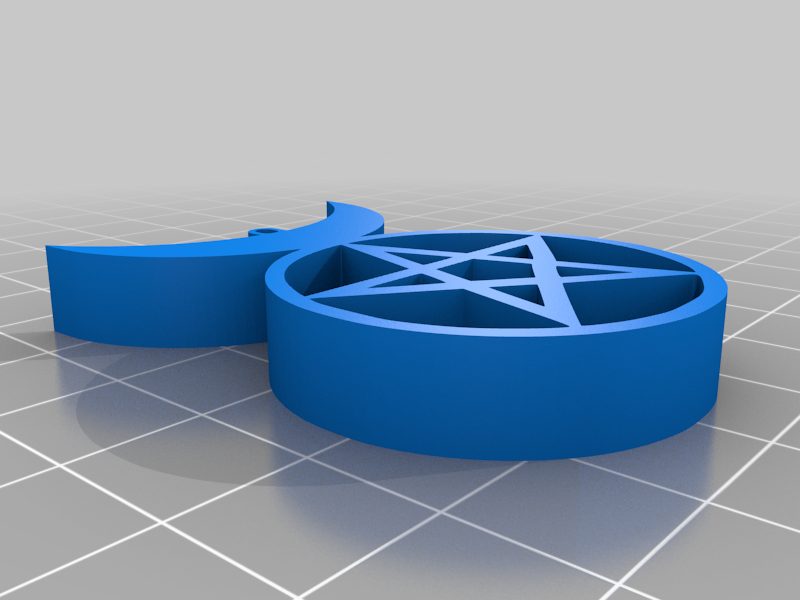 Horned God Amulet (pentagram version)