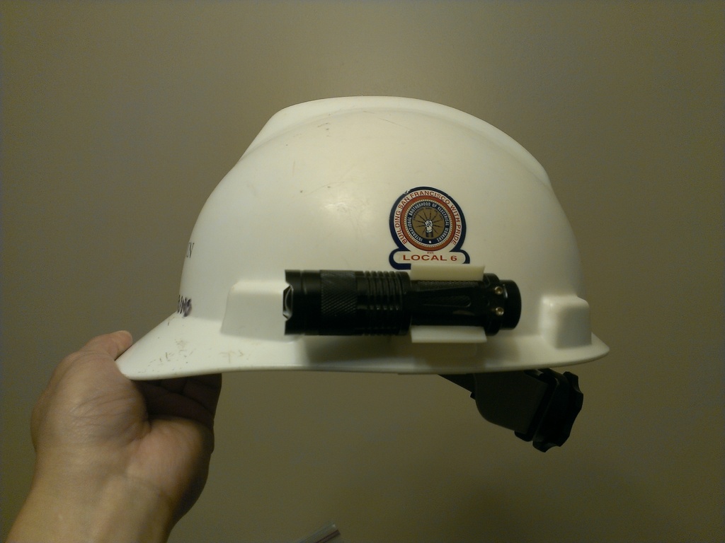Hardhat Flashlight Clip