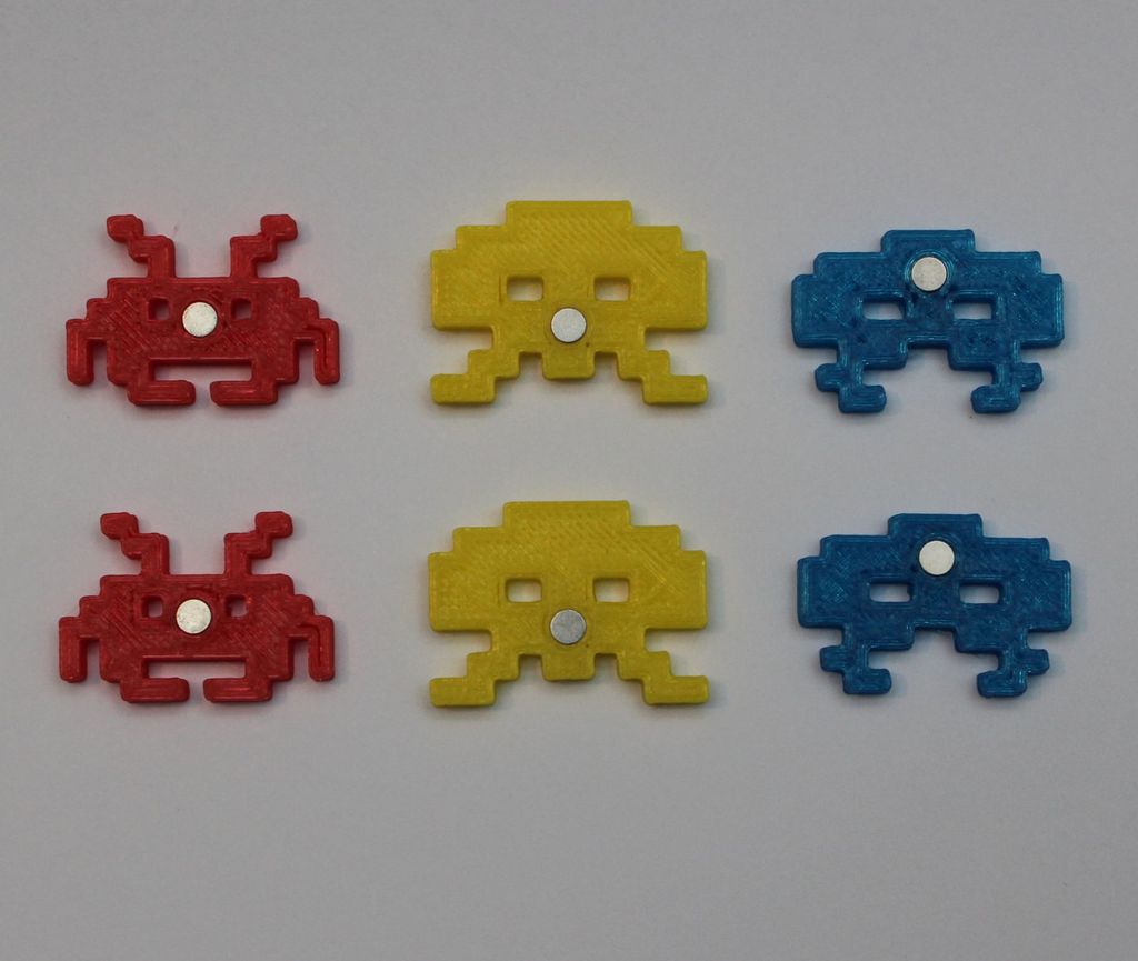 Space Invaders Magnets Small