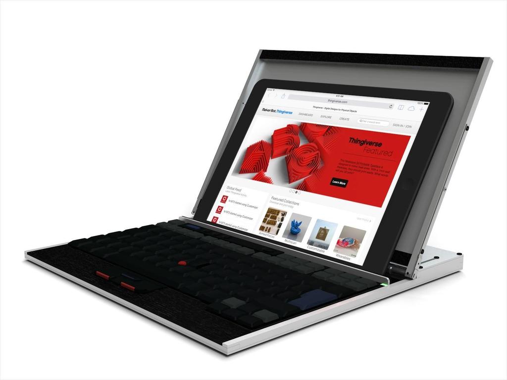 Tablet holder with ThinkPad keyboard / TrackPoint