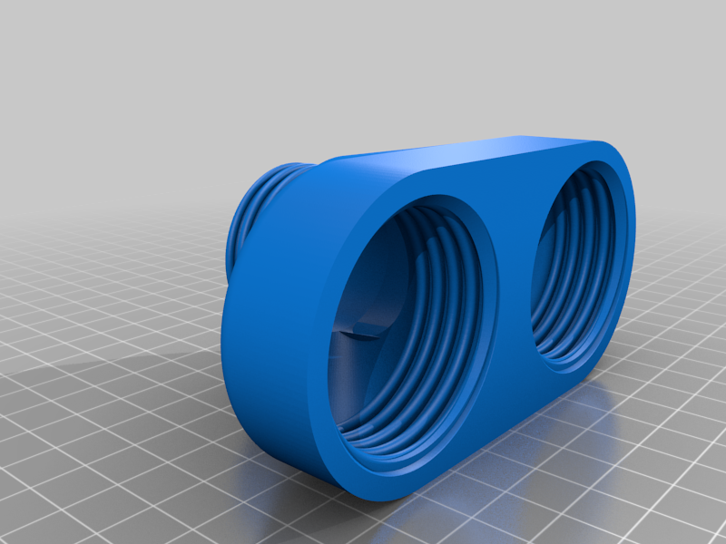 Y-Connector for Gas Mask (1 Male / 2 Female)