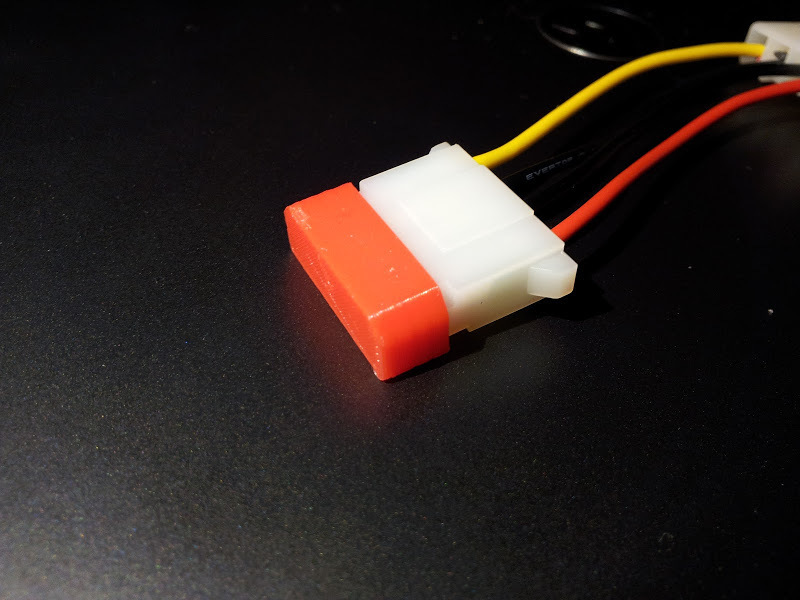 Molex hard drive power connector cap