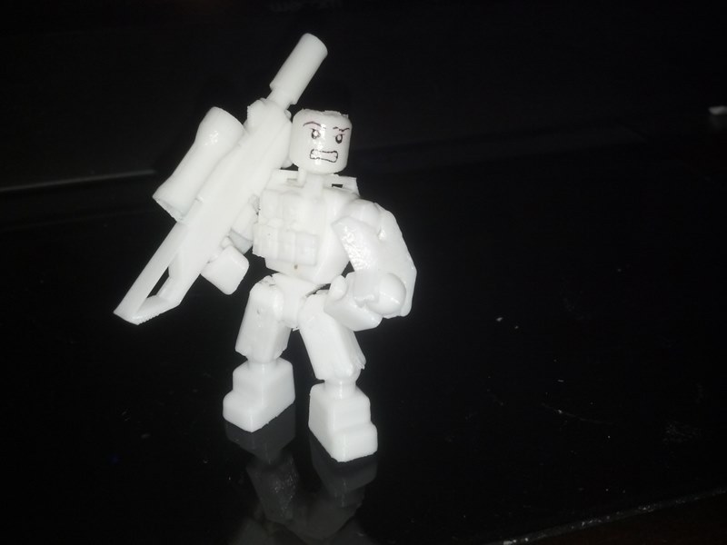 COD Ghosts Minifig - Open Source Minifig - Snaps Together "Straight out of the box"