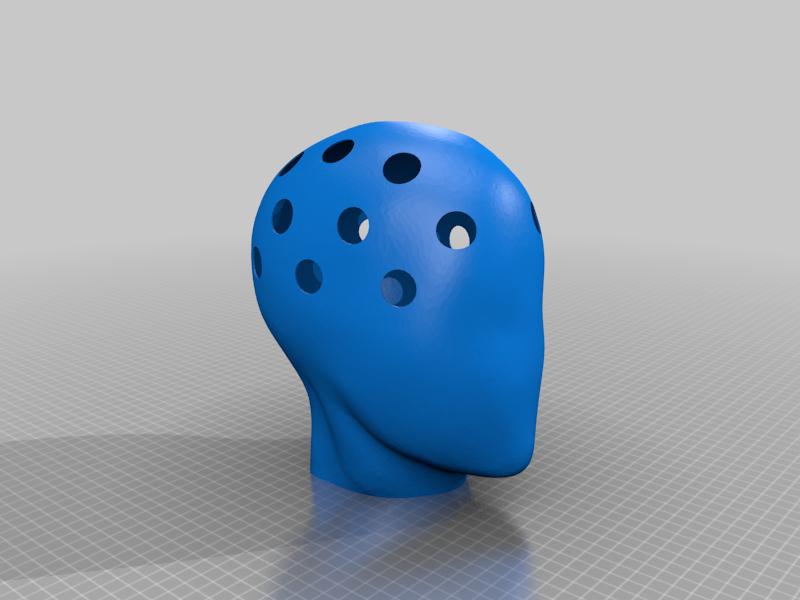 Human head vase