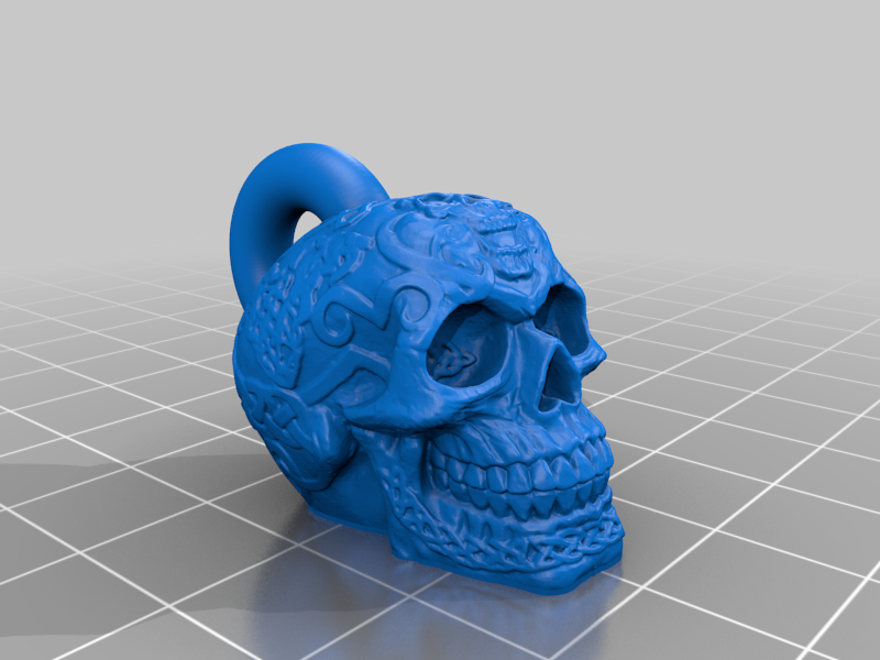 Celtic Skull Keychain