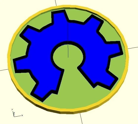 Open Hardware Logo - OpenSCAD Generator